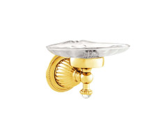 Soap dish holder with Swarovski crystal