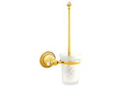 Toilet brush holder with Swarovski crystal