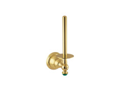 Spare toilet paper holder with malachite stone