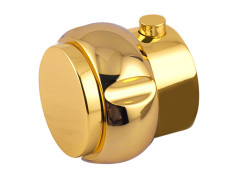 Thermostatic knob kit with classic brass ring