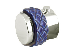 Thermostatic knob kit with Coquette blue porcelain