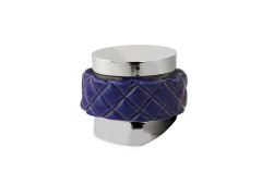 Monolever handle kit for shower system with blue porcelain
