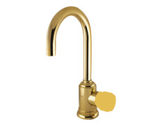 Single lever basin mixer without lever