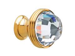 Cabinet knob diameter 23mm with Swarovski crystal