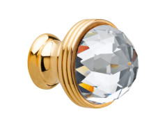 Cabinet knob diameter 23mm with Swarovski crystal