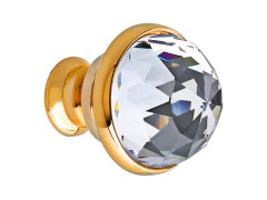 Cabinet knob diameter 23mm with Swarovski crystal