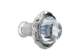 Cabinet knob diameter 27mm with Swarovski crystal