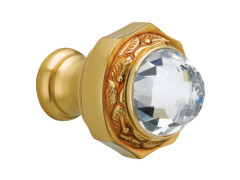 Cabinet knob diameter 32mm with Swarovski crystal