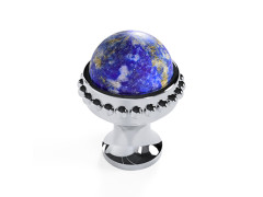 Cabinet knob diameter 26mm with lapis lazuli stone