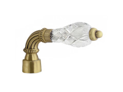 Shower system handle set with crystal