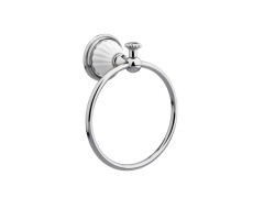 Towel ring 165mm with porcelain