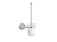 Toilet brush holder with Swarovski crystal