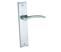 Door lever handles on plates Domo