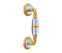 Door pull handle on roses Strass