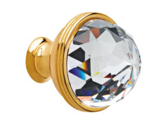 Pomello per mobili con diametro 34mm con cristallo Swarovski