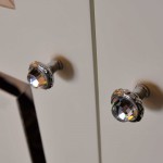 Luxury classical cabinet hardware with Swarovski crystal made by Bronces Mestre