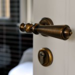Luxury classical door handles set made by Bronces Mestre