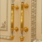 classical pull handles with swarovski crystal made by bronces mestre