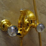 luxury bathroom faucets and accessories with swarovski crystal. made by bronces mestre