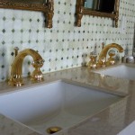 luxury bathroom taps and accessories with Swarovski crystal